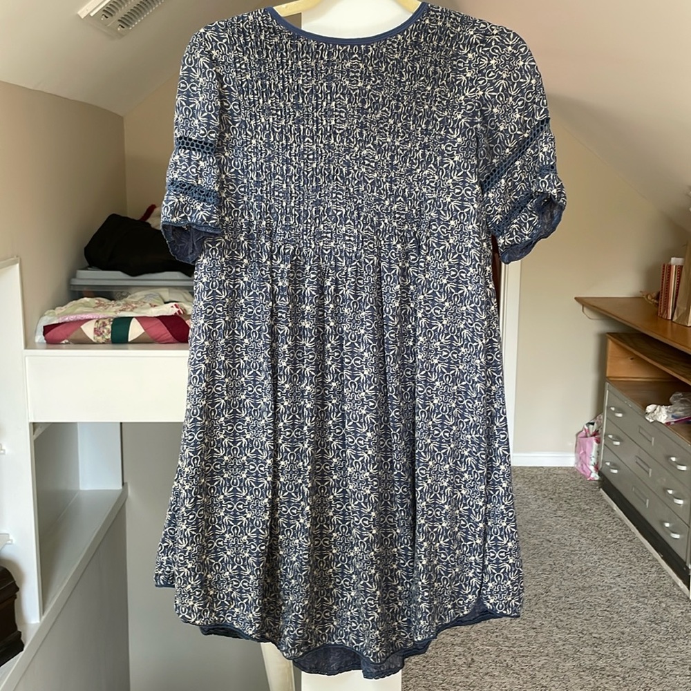 Wilfred xxs sonore babydoll dress in navy